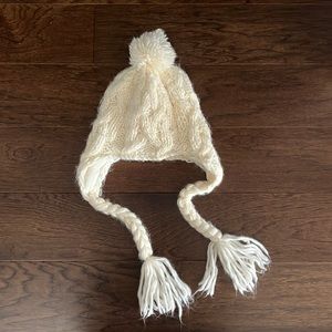 Girl’s Knitted Pom-Pom Winter Hat